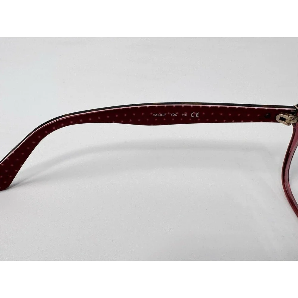Kate Spade Cailin/F YDC Eyeglass Frames Only 145 Red Polka Dot Black Authentic